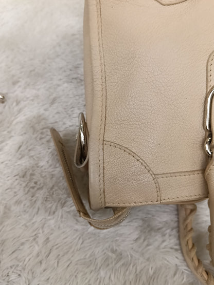 Balenciaga Small City Edge Beige SHW 2018
