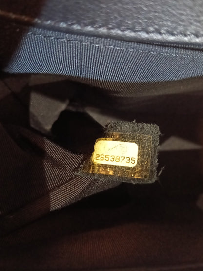 Chanel Boy 25 Crumpled Goatskin Black Gold GHW #26