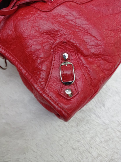 Balenciaga Small City Classic Red SHW