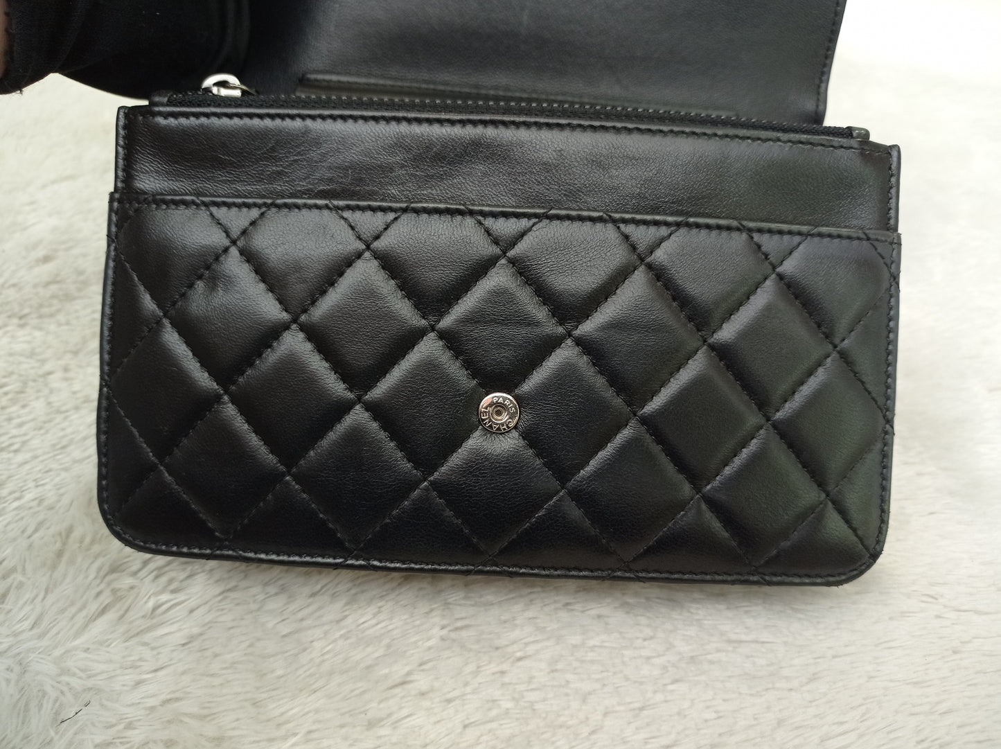 Chanel Boy WOC Lamb Black RHW #20