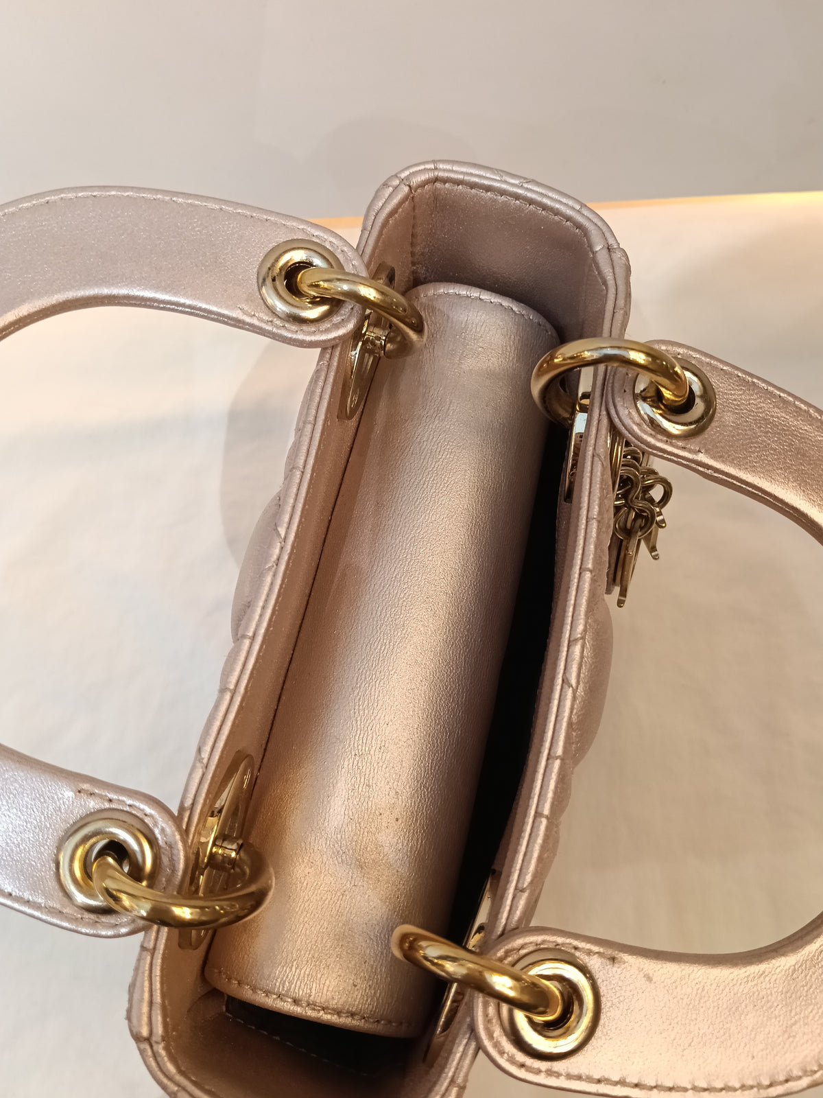 Lady Dior Mini Iridescent Lotus GHW 2017
