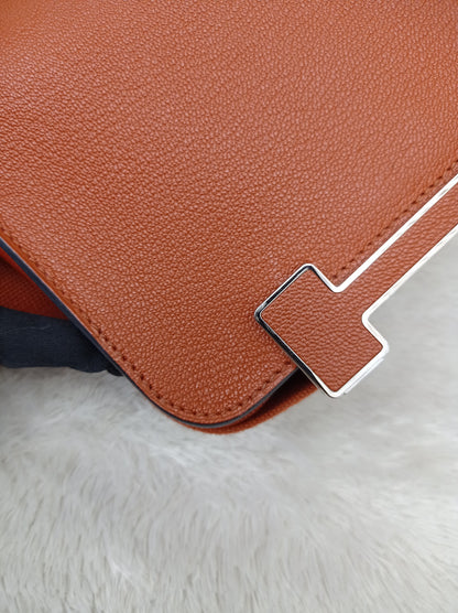 Hermes Geta Chevre Mysore Sangle Cuivre PHW #U