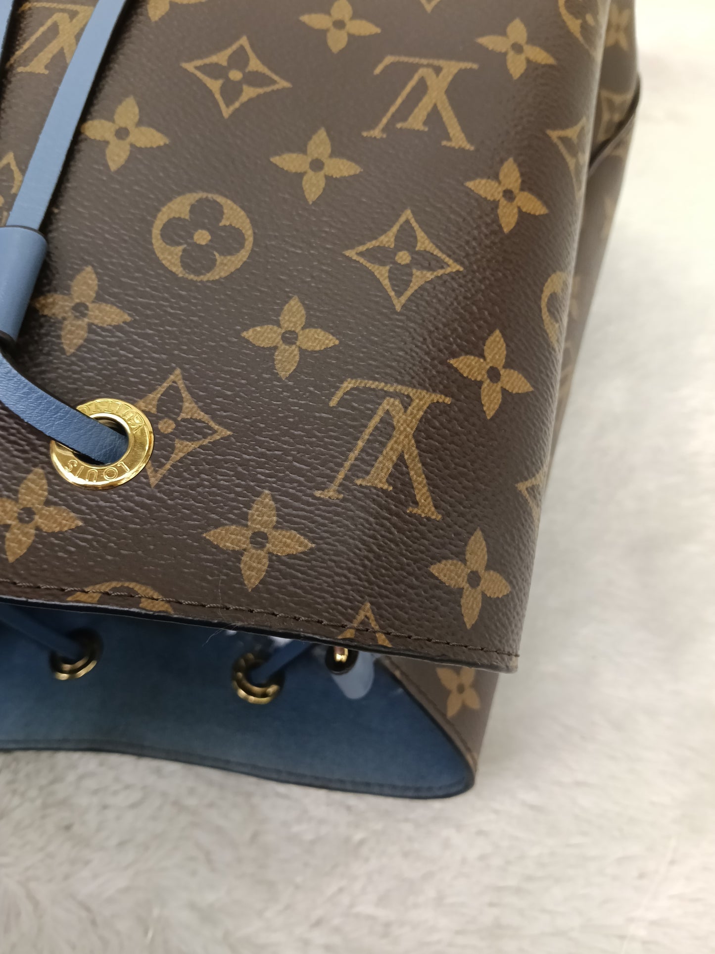 LV Neo Noe MM Monogram Blue Jean 2018