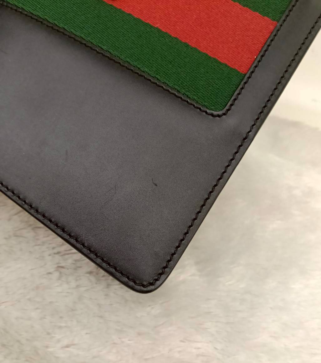 Gucci Sylvie Small Web Calfskin Black GHW