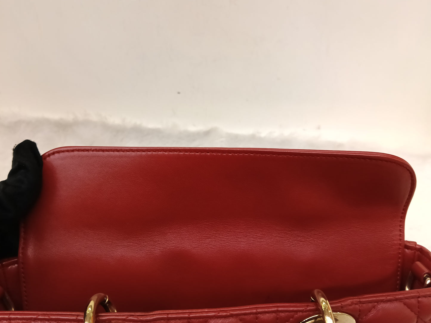 Dior Lady D'Joy Medium Lamb Red GHW 2016