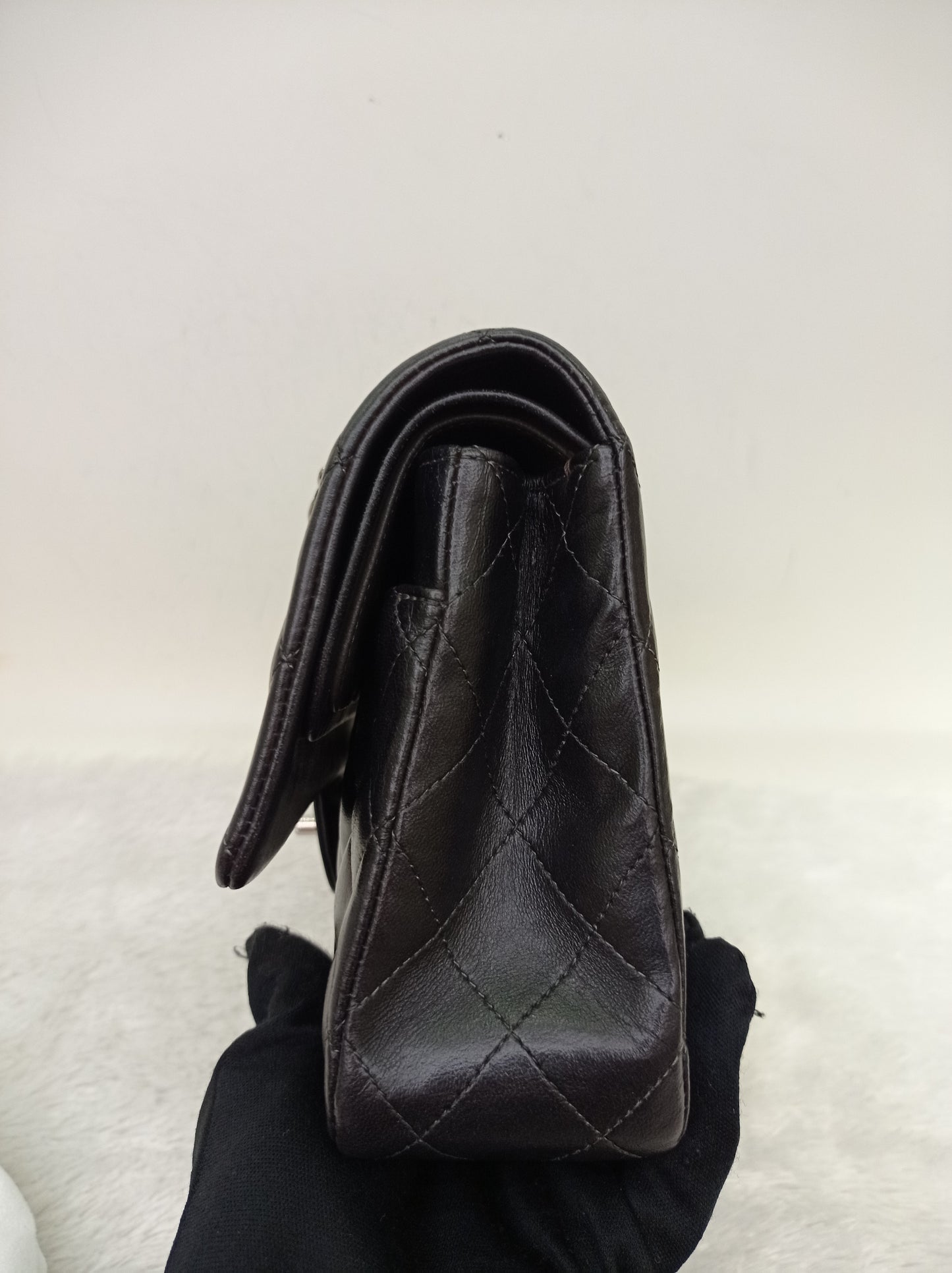 Chanel Medium Lamb Black SHW DF #16