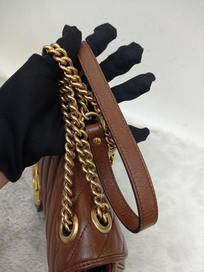 Gucci Marmont Small Brown GHW