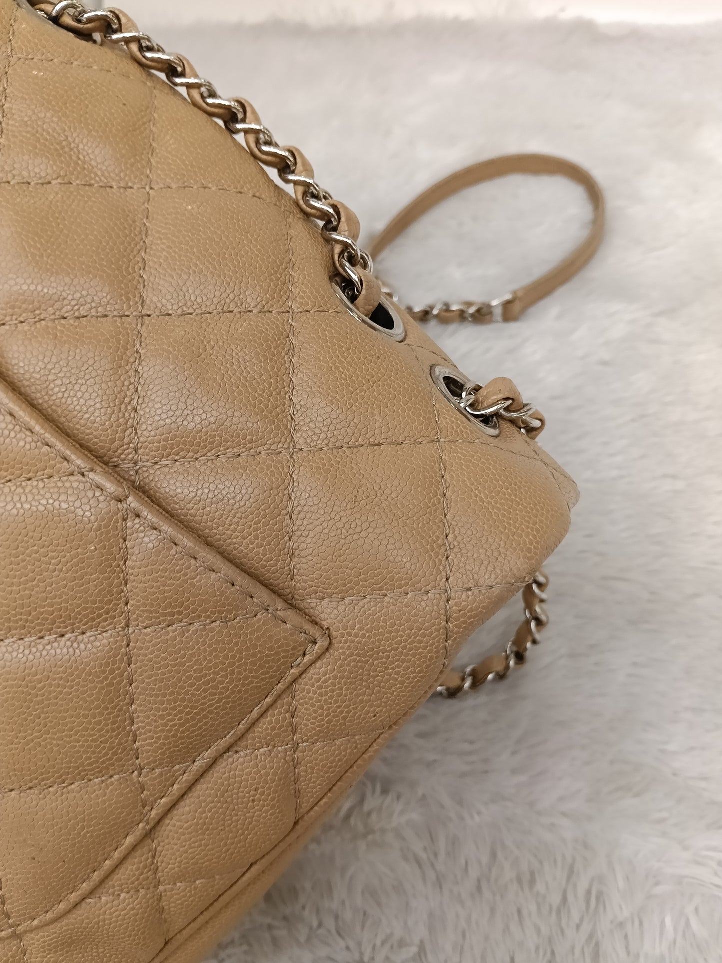 Chanel Medium Urban Companion Flap Caviar Beige SHW #25