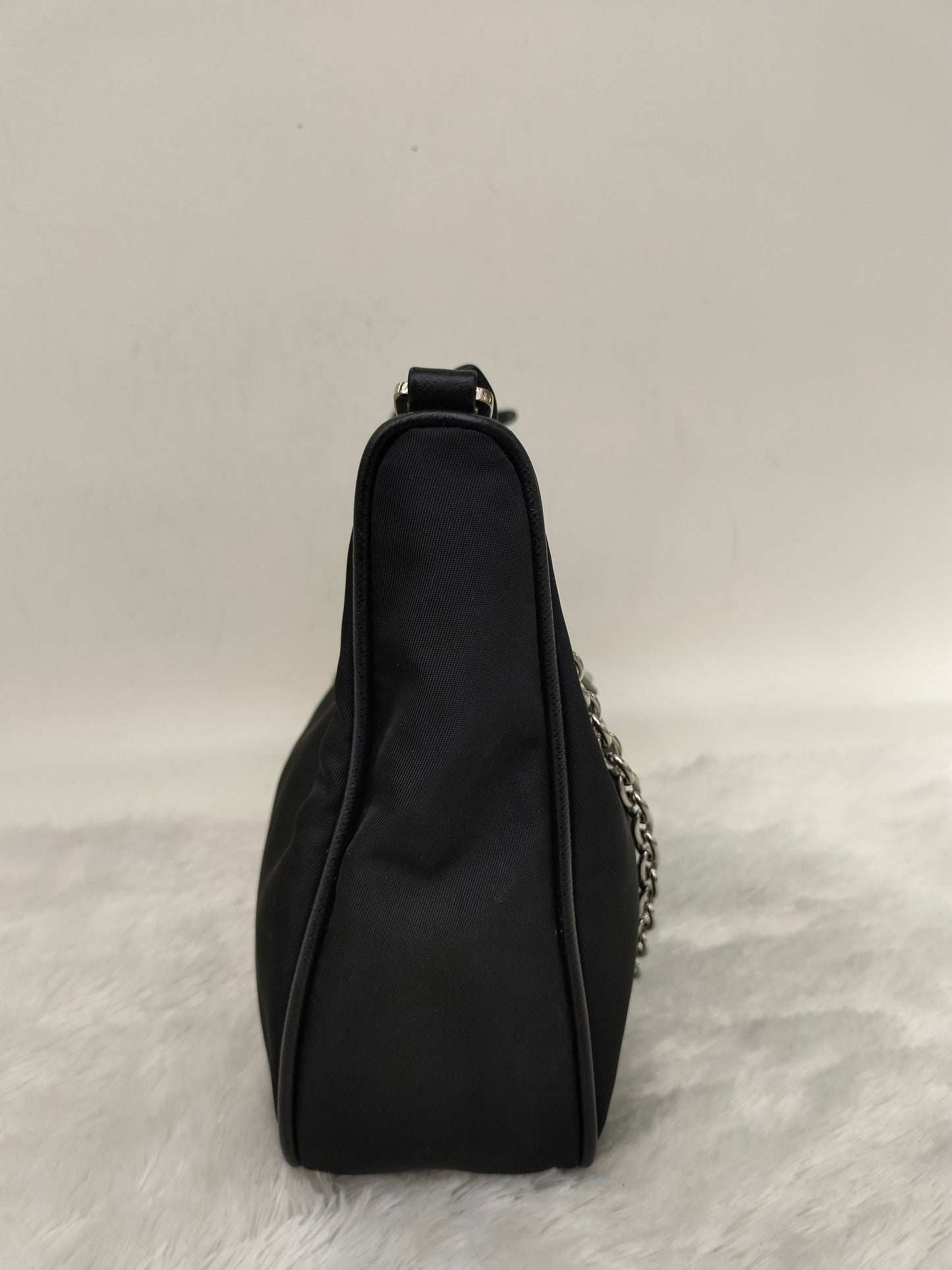 Prada Tessuto Saffian Nero Multi Pochette Re Edition Nylon SHW 2021