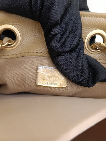 Chanel C25 Medium Caviar Dark Beige GHW (CHIP)