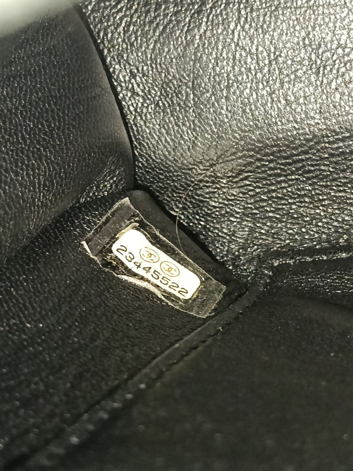 Chanel Coco Handle Medium Python Black RHW #23