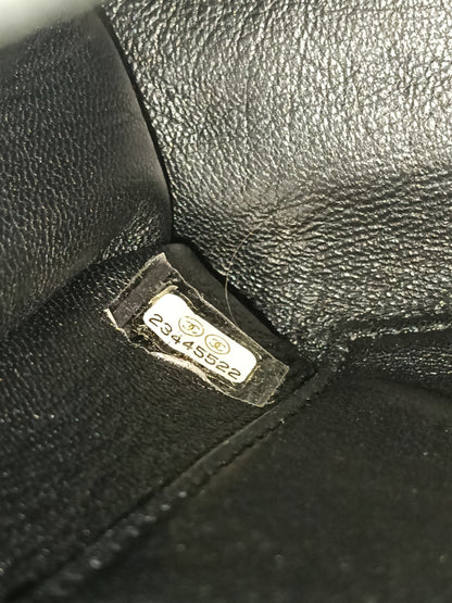 Chanel Coco Handle Medium Python Black RHW #23