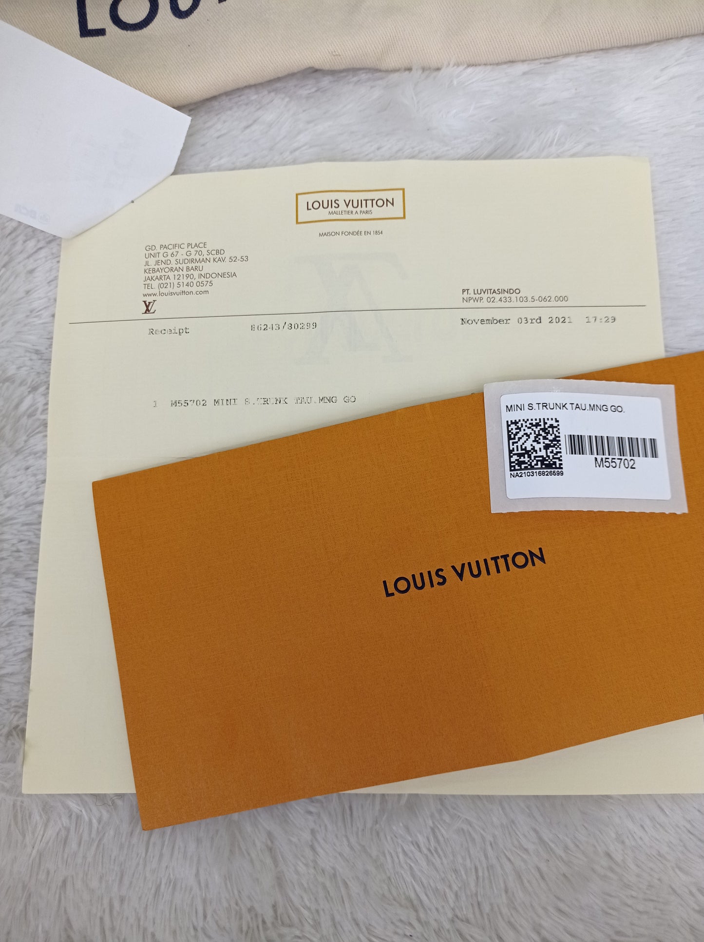 LV Mini Side Trunk Taurillon Monogram Noir 2021 (CHIP)