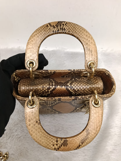 Lady Dior Mini Python GHW 2019