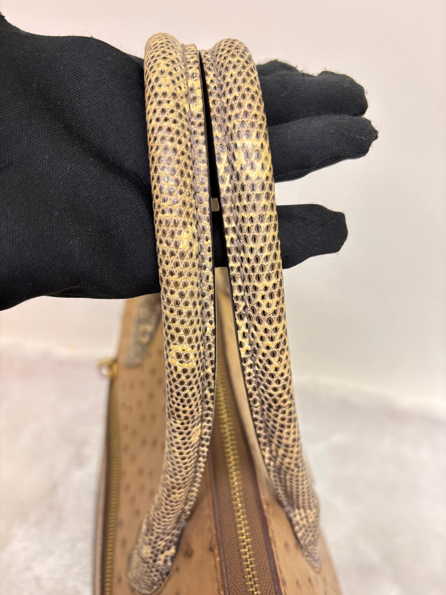 LV Majestueux MM Monogram Ostrich Lizard Bordeaux 2012