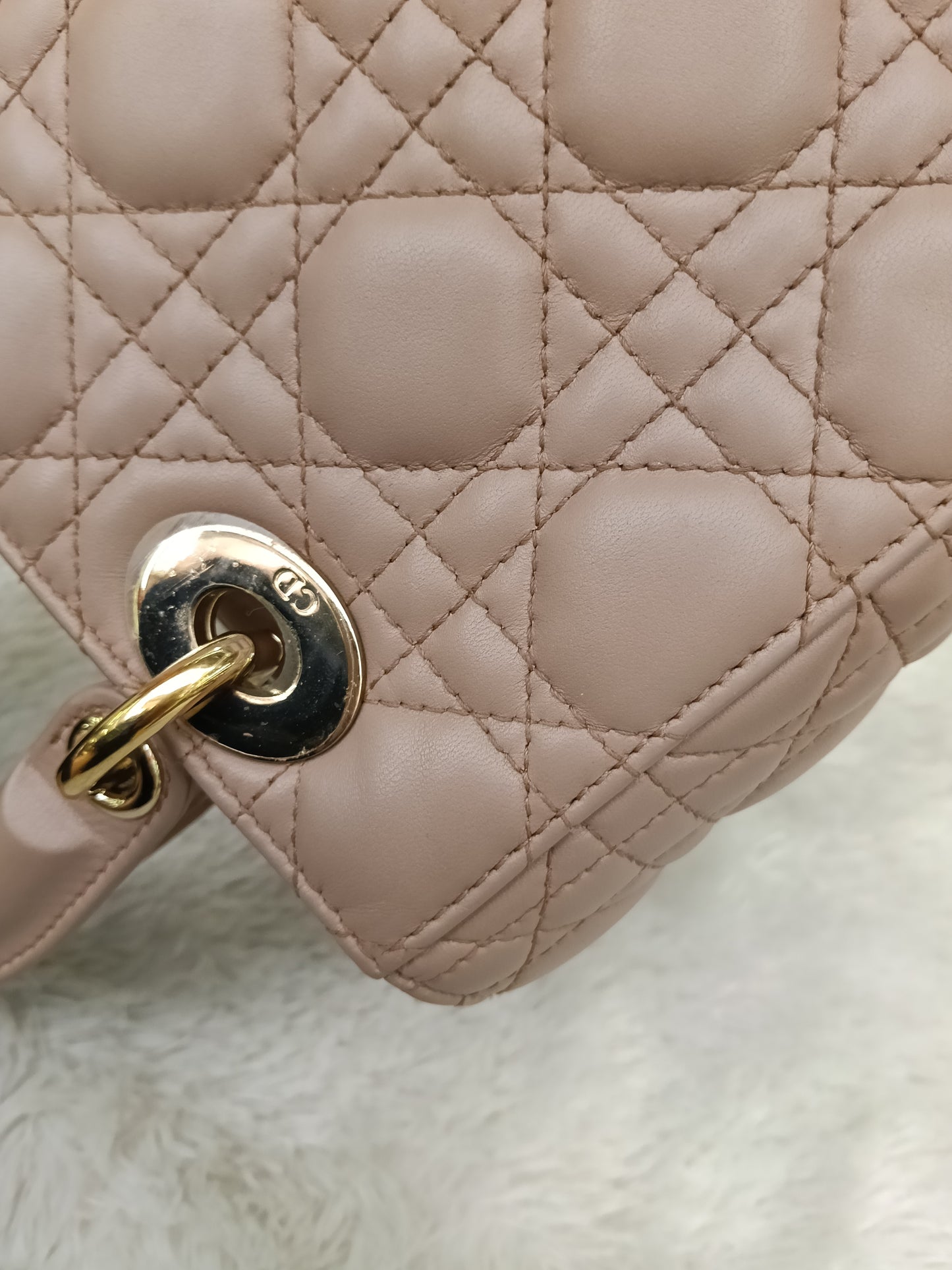 Lady Dior Small Lamb Fard GHW 2019