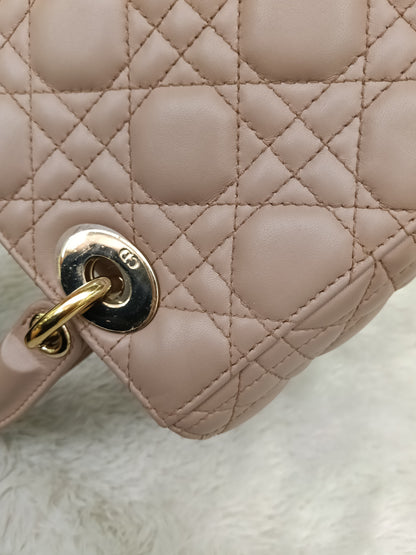 Lady Dior Small Lamb Fard GHW 2019