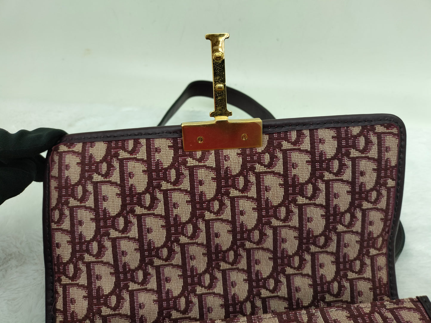 Dior Montaigne Medium Oblique Burgundy GHW 2019