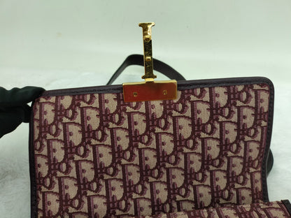 Dior Montaigne Medium Oblique Burgundy GHW 2019