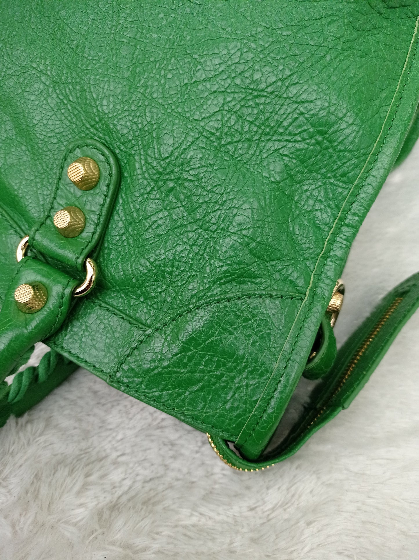 Balenciaga Reguler City Classic Giant Green GHW 2015
