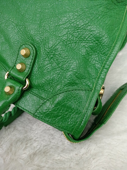 Balenciaga Reguler City Classic Giant Green GHW 2015