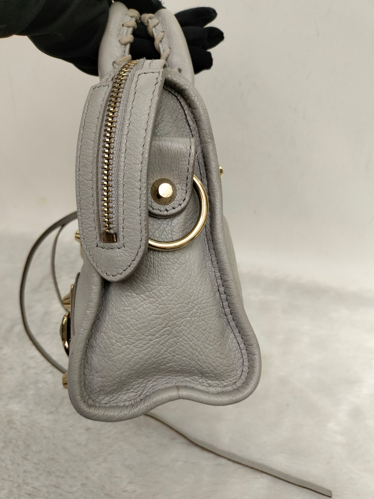 Balenciaga Mini City Edge Light Grey LGHW