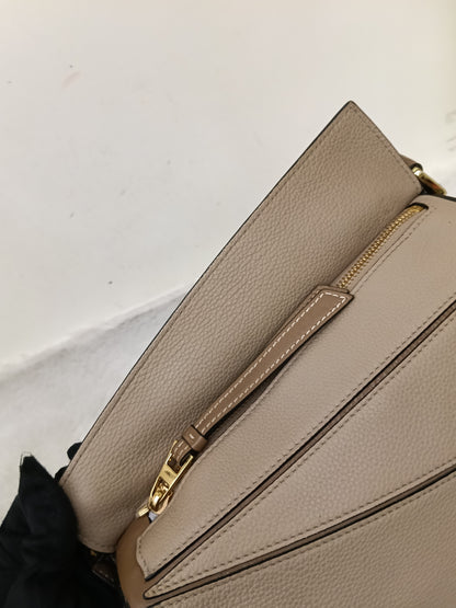 Loewe Puzzle Small Grained Sand Mink GHW 2020