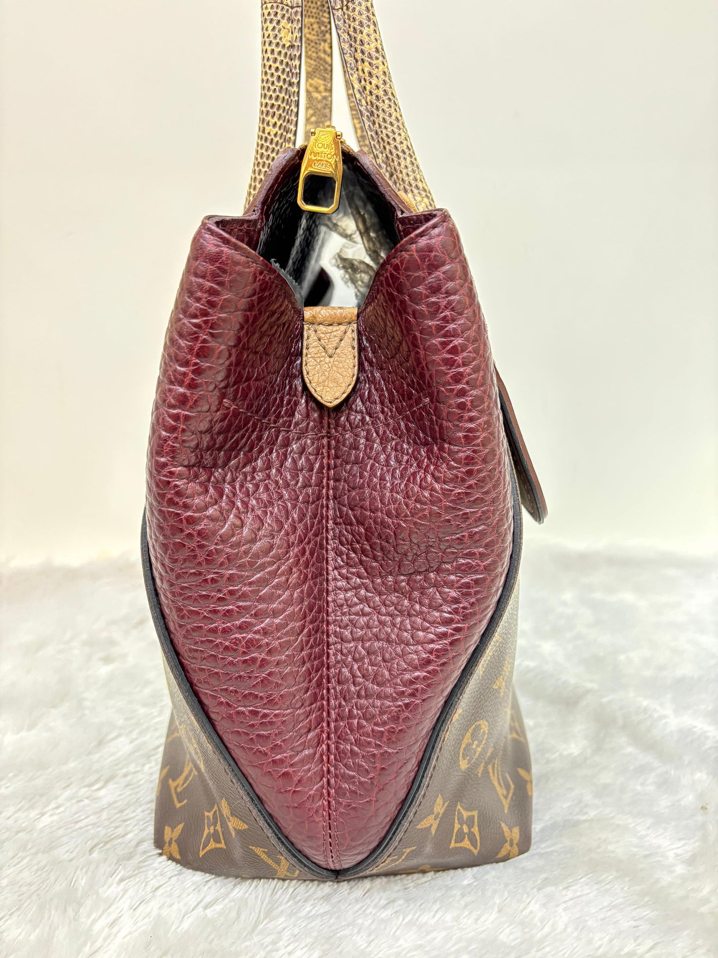 LV Majestueux MM Monogram Ostrich Lizard Bordeaux 2012