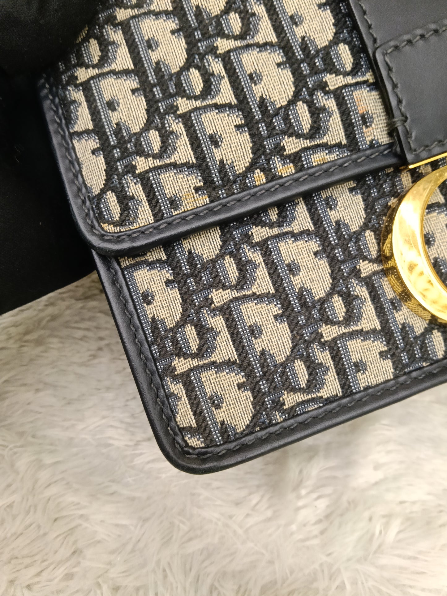 Dior Montaigne 30 Oblique Navy GHW 2022