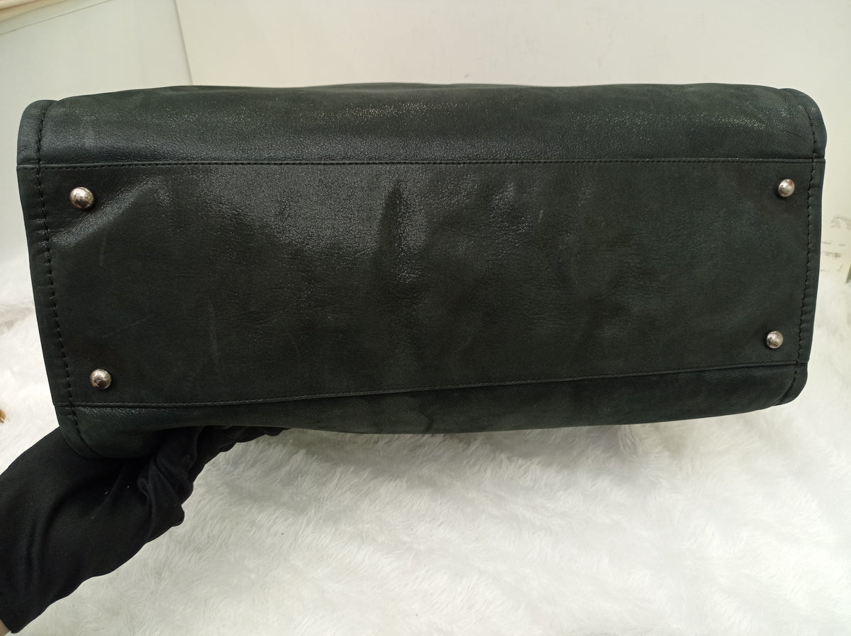 Chanel In The Mix Timeless Shopping Tote Iridescent Calfskin Black RHW #14