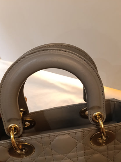 Lady Dior Small Lamb Grey GHW 2019