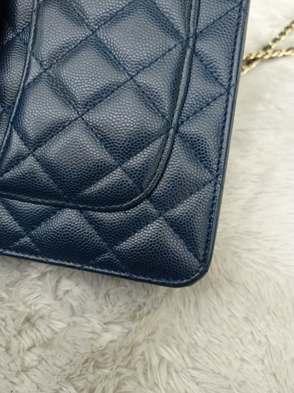 Chanel WOC Caviar Navy GHW #22