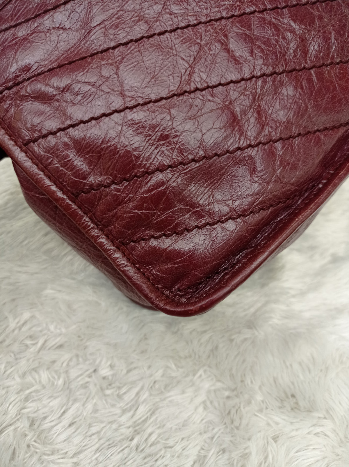 YsL Niki Medium Calfskin Burgundy RHW 2018
