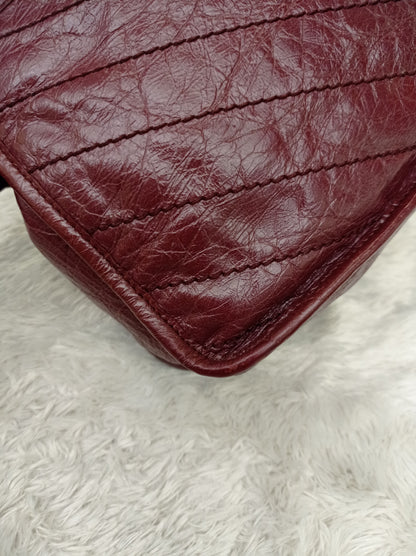 YsL Niki Medium Calfskin Burgundy RHW 2018
