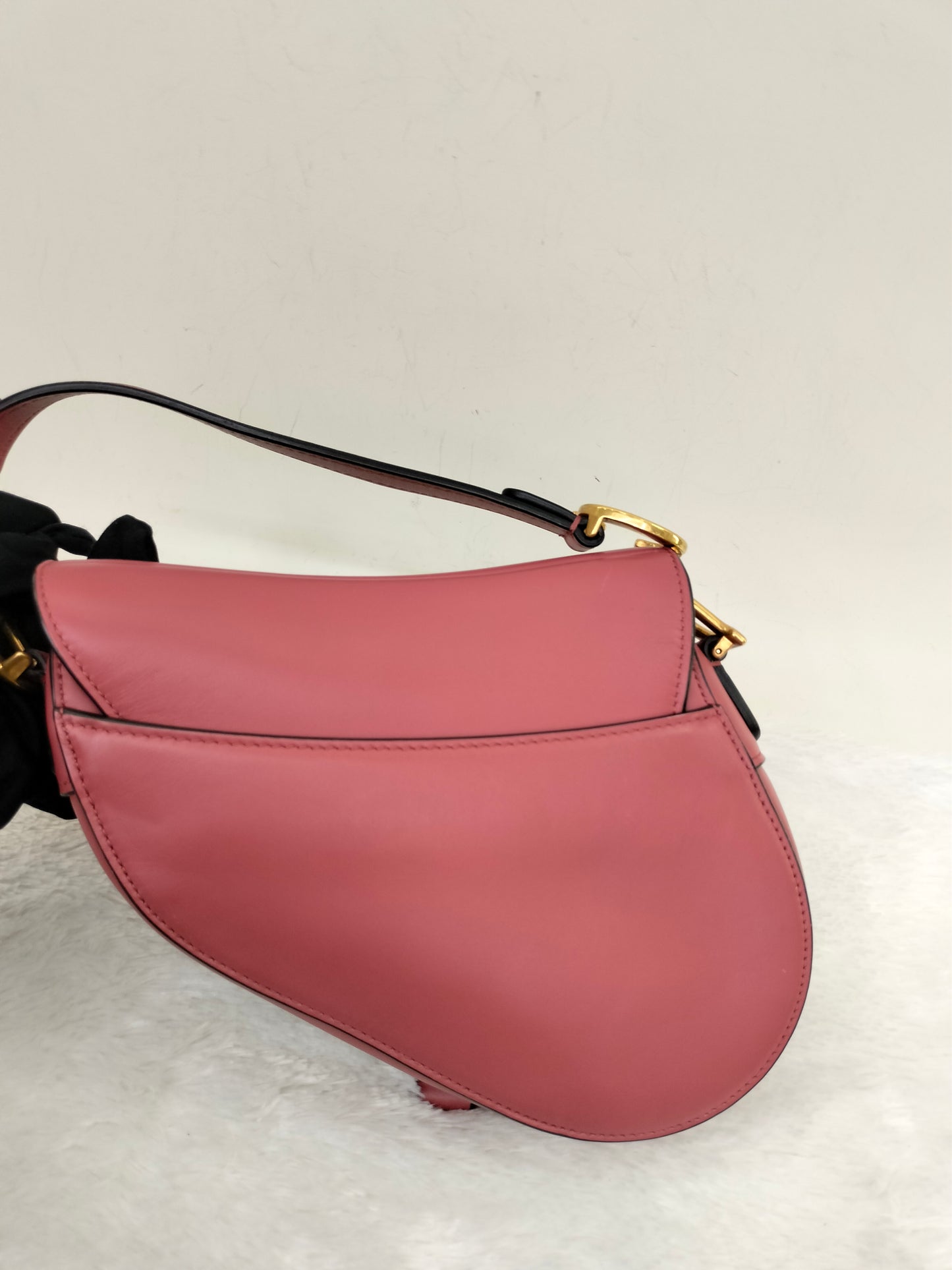 Dior Saddle Small Calfskin Pink Coral GHW
