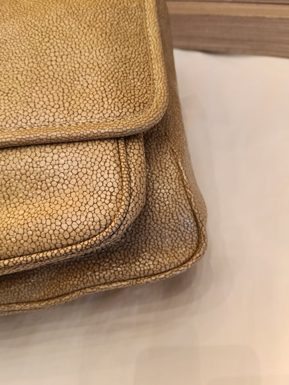 YsL Niki Medium Stingray Embossed Beige GHW 2019