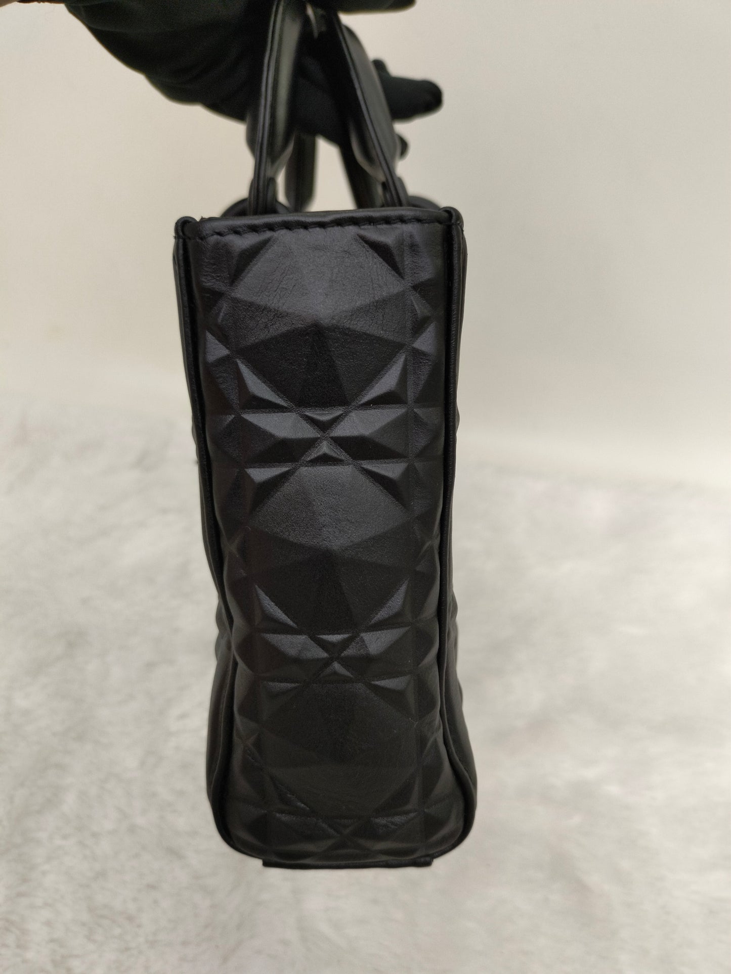 Dior Lady D'Joy Medium Cannage Diamond All Black 2022