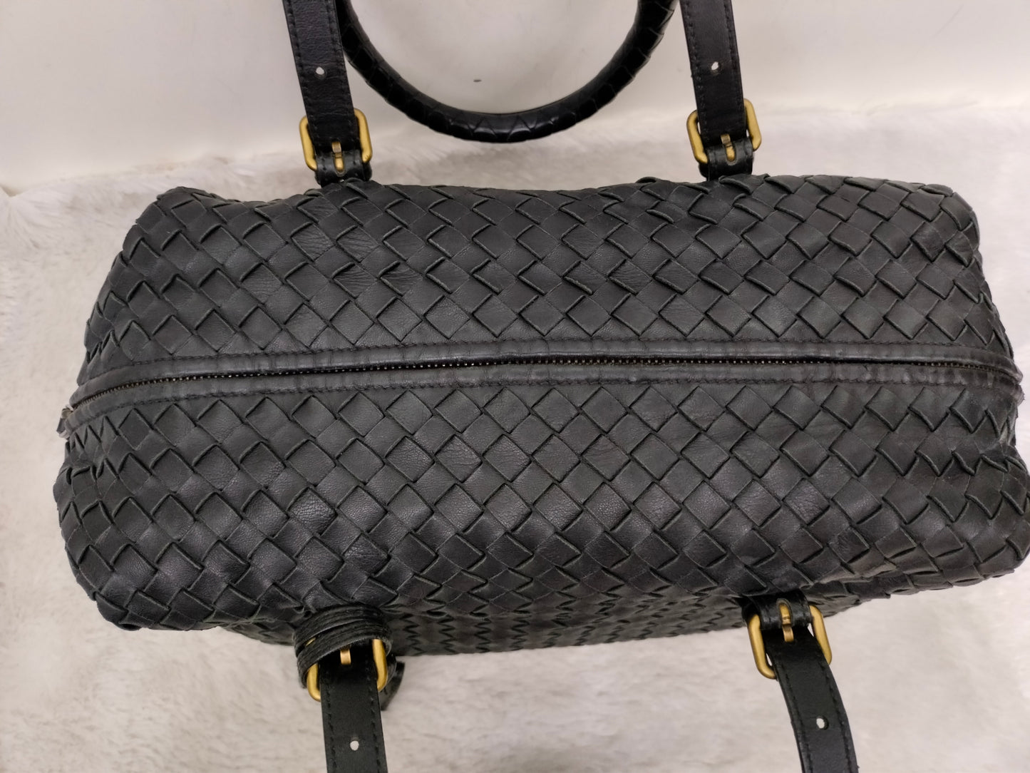 Bottega Veneta Intrecciato Boston Black GHW 2010