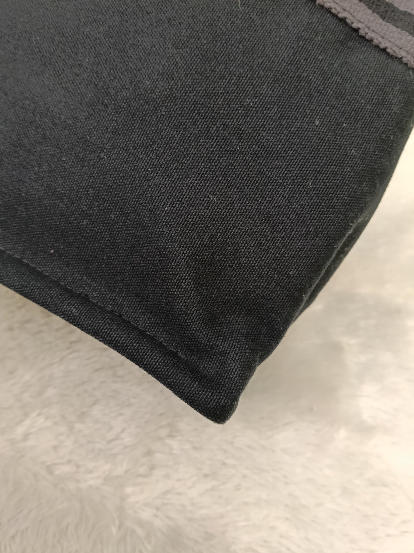 Hermes Fourre Tout Clutch Canvas Black Gray