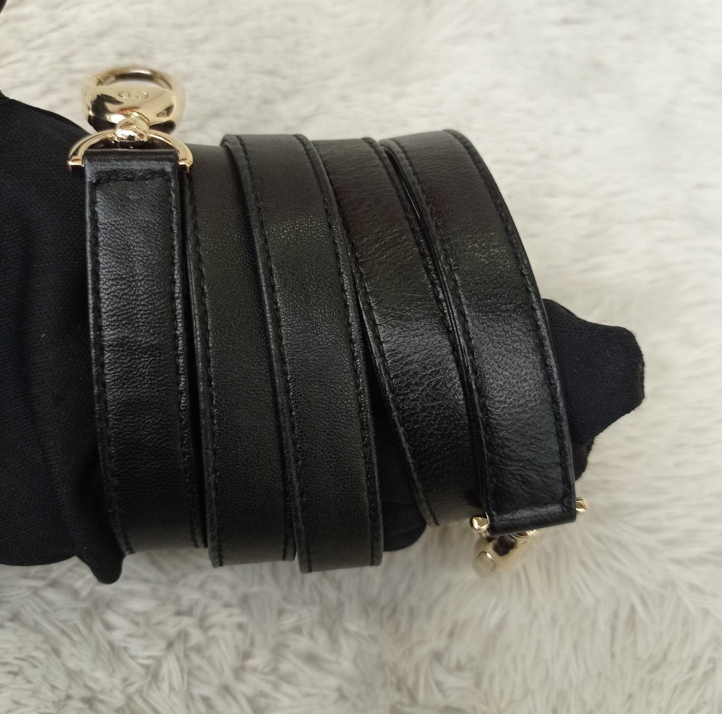 Lady Dior Mini Lamb Pearl Embellished Black GHW 2010