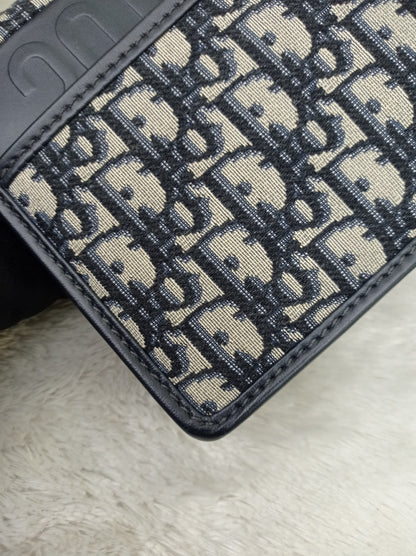 Dior Montaigne 30 Chain Flap Oblique Navy GHW 2020