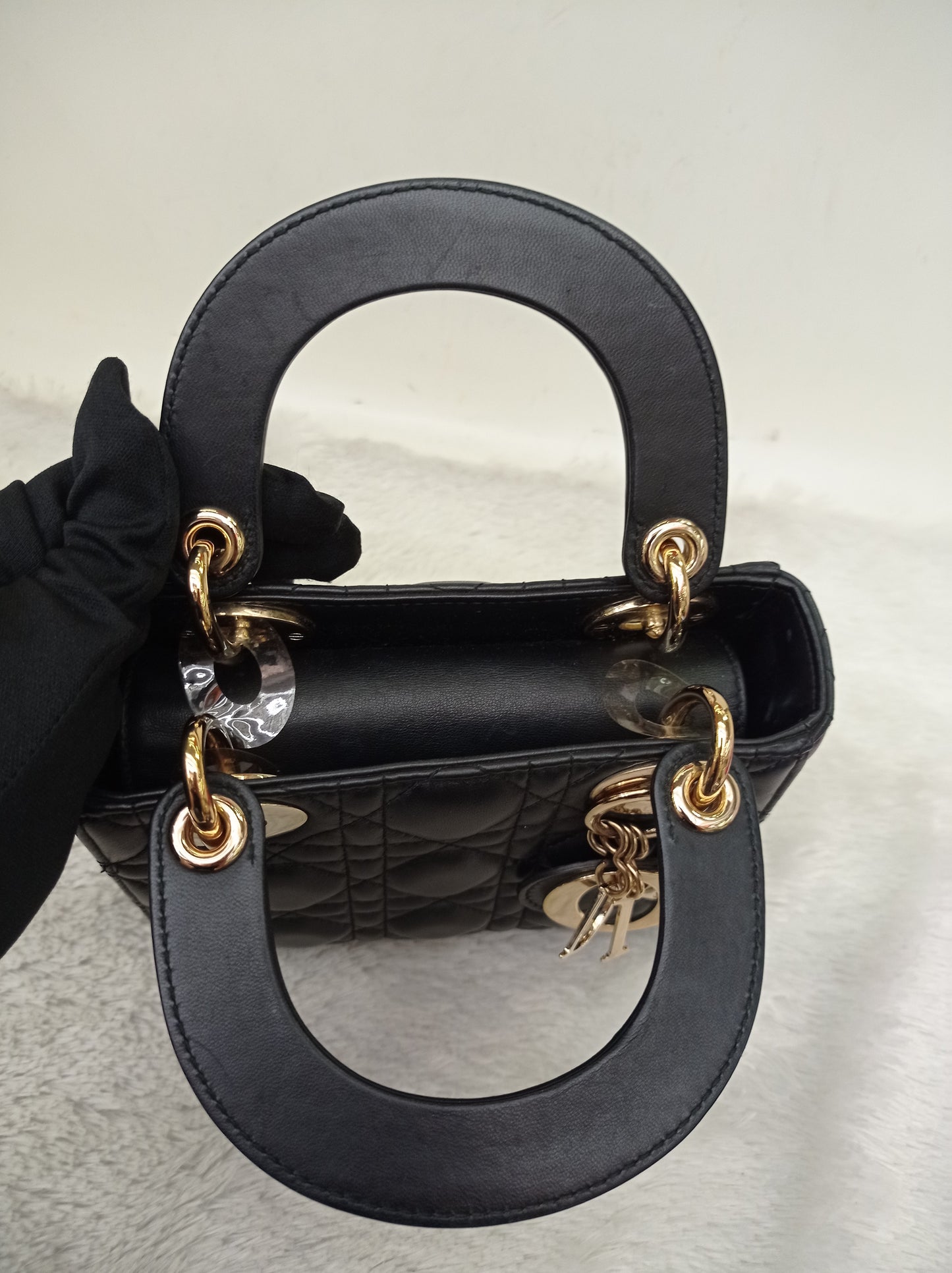 Lady Dior Mini Lamb Black GHW 2018