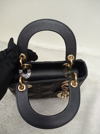 Lady Dior Mini Lamb Black GHW 2018