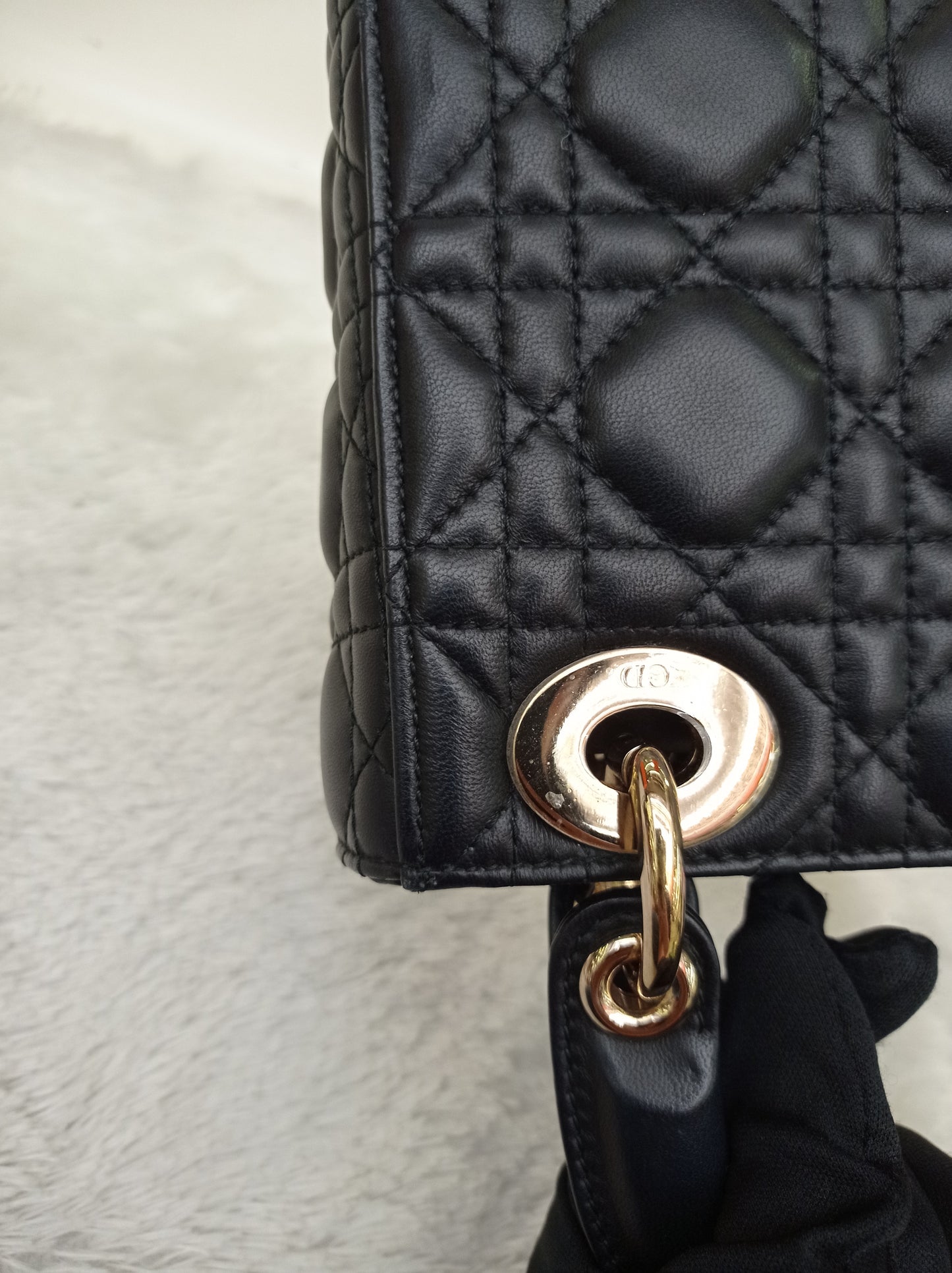 Lady Dior Mini Lamb Black GHW 2018