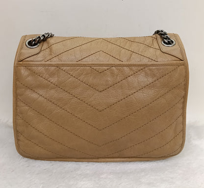 YsL Niki Medium Calfskin Dark Beige RHW 2020
