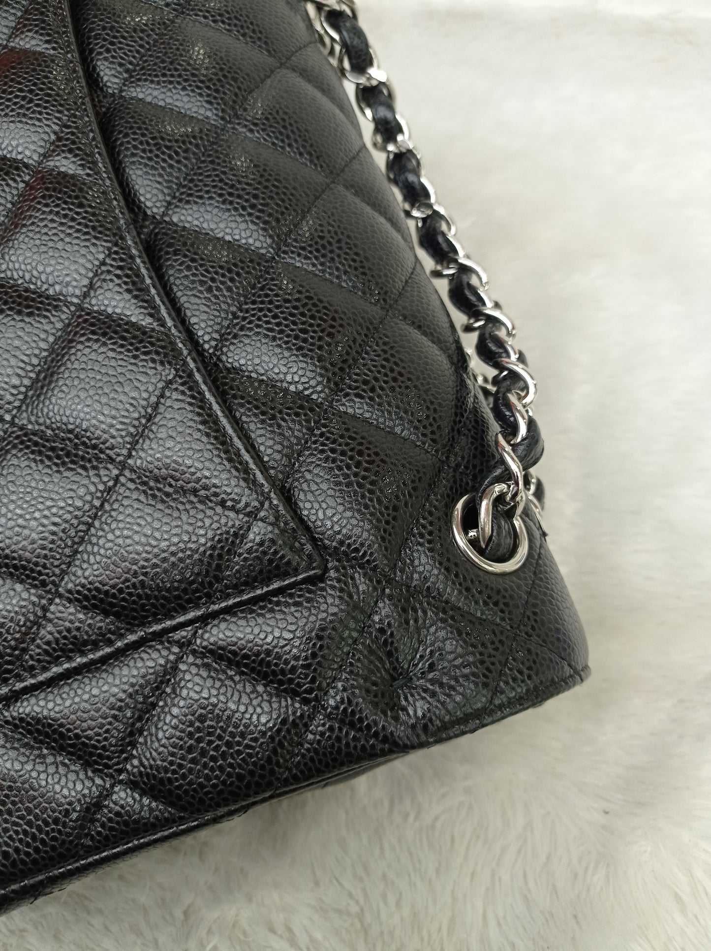 Chanel Jumbo Caviar Black SHW DF #26