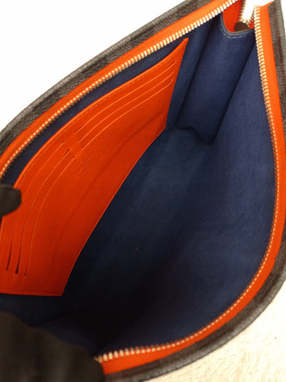 LV Pochette Voyage MM Taiga Epi Graphite Blue Grey 2018
