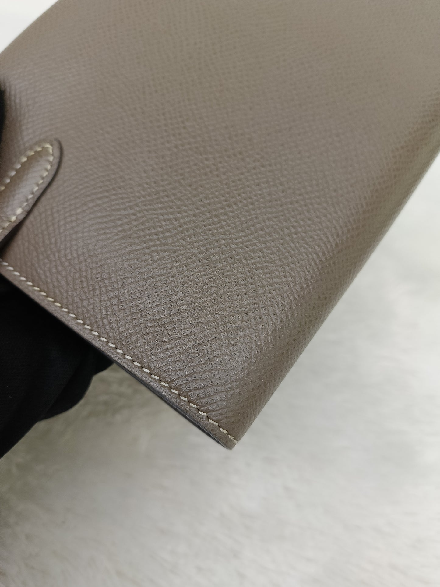 Hermes Kelly Wallet Epsom Etoupe GHW #D