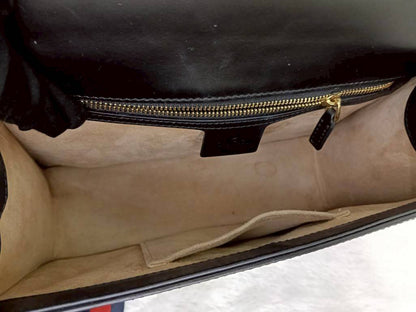 Gucci Sylvie Small Web Calfskin Black GHW