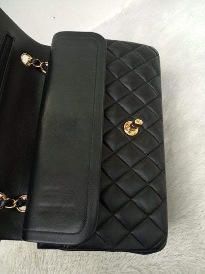 Chanel Medium Lamb Black GHW DF #29